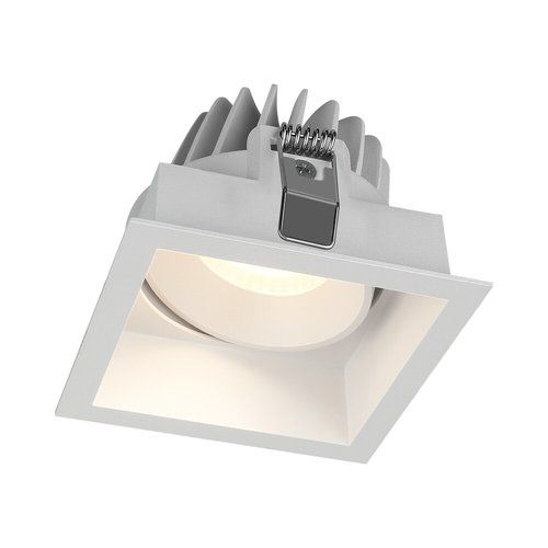 שקוע תקרה מתכוונן לבן PORT 10W אור ניטרלי קדח 83mm, רוחב/אורך 90mm – מתאים לעמעום (דימר)