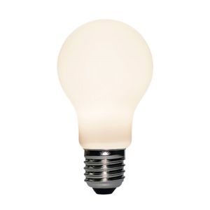 לד A65 זכוכית חלבית, עמעום להט 8W 630Lm E27 CRi>95 2700-1800K יורולוקס