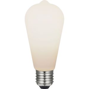 לד אגס 64 זכוכית חלבית, עמעום להט 8W 630Lm E27 CRi>95 2700-1800K יורולוקס