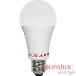 נורת לד 2900K A60 12W E27 לבן חם ניתן לעמעום דימר יורולוקס