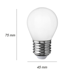 נורת כדור לד לעמעום חלבית E27 5W 2700K Philips