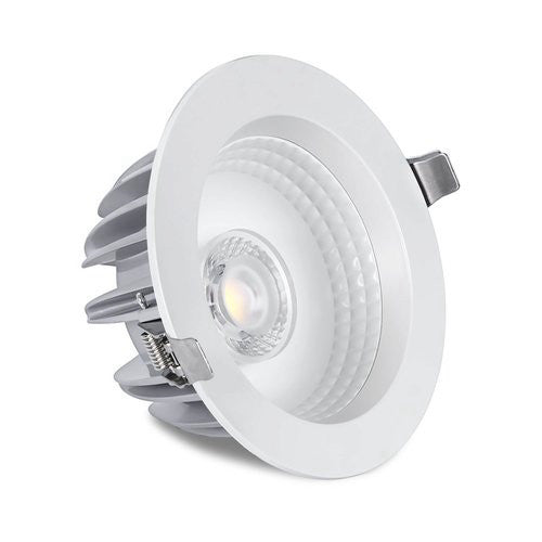 גוף תאורה שקוע APOLLO LED 35W 9" IP40 אור ניטרלי 90° Nisko קדח 225mm, קוטר 245mm – מתאים לעמעום (דימר)