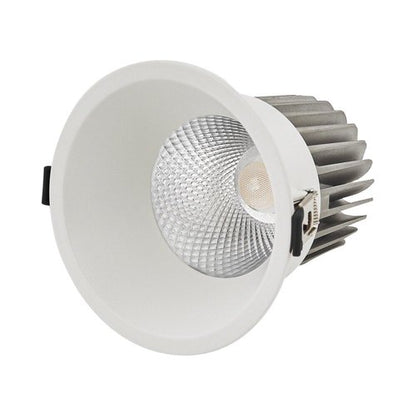 שקוע לד לבן RUBY 20W אור חם קדח 115mm, קוטר 130mm – מתאים לעמעום (דימר)