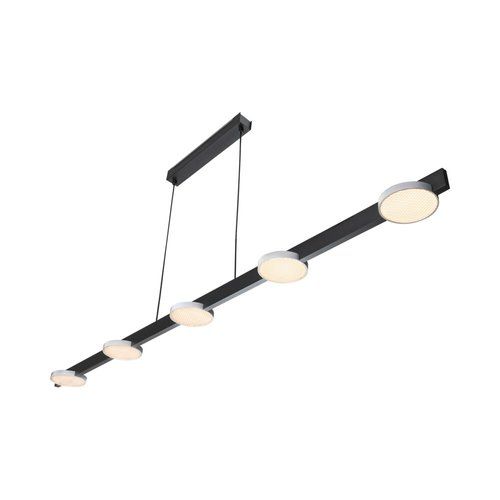 מנורת תלייה שחור וכסף SPIKO 5 30W אור חם