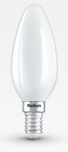 נורת נר E14 5.5W חלבית לעמעום RADIUM