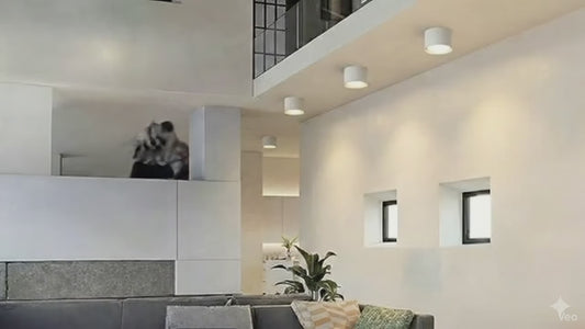 צמוד תקרה צילינדר לבן LISA 12W אור ניטרלי Nisko