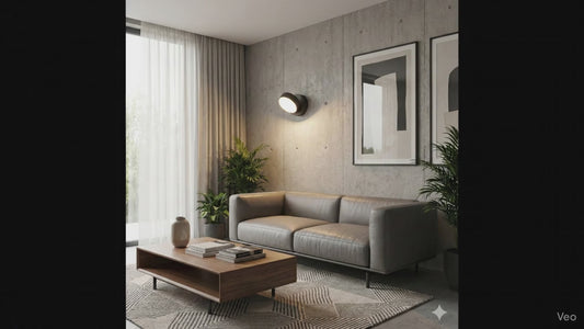 גוף תאורה צמוד קיר או תקרה אפור כהה TRUMPET LUTEC 11W IP54 אור חם