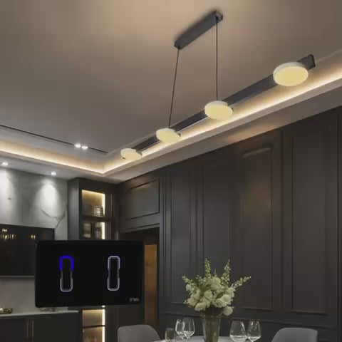 מנורת תלייה שחור וכסף SPIKO 5 30W אור חם