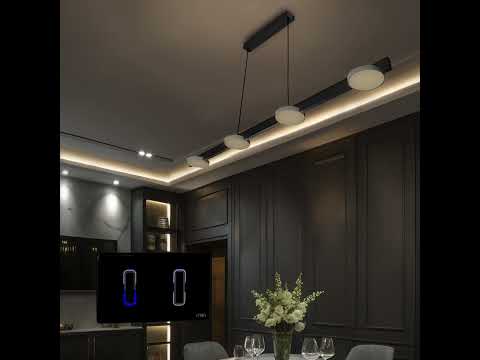 מנורת תלייה שחור וכסף SPIKO 3 18W אור חם Nisko